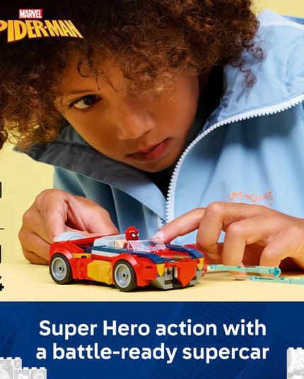 LEGO® ǀ Marvel Spider-Man Car vs. Venomized Wolverine Car Playset 76336