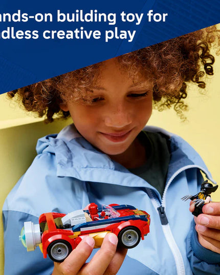 LEGO® ǀ Marvel Spider-Man Car vs. Venomized Wolverine Car Playset 76336