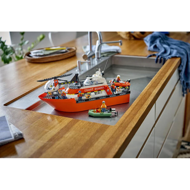 LEGO® City Coast Guard Rescue Boat & Helicopter 60504