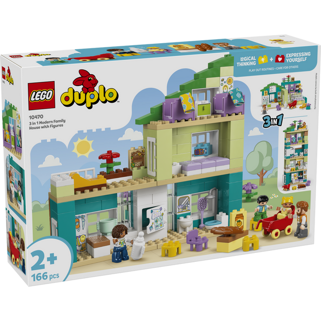 LEGO® DUPLO® 3in1 Modern Family House with Figures 10470