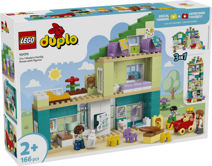 LEGO® DUPLO® 3in1 Modern Family House with Figures 10470