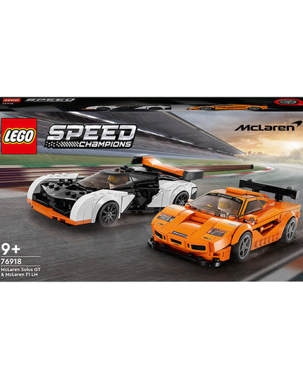 LEGO® Speed Champions McLaren Solus GT & McLaren F1 LM Building Toy Set 76918