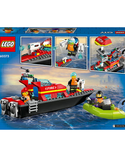 LEGO® City Fire Rescue Boat Building Toy Set 60373