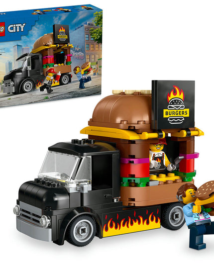 LEGO® City Burger Van, Food Truck Toy Playset 60404