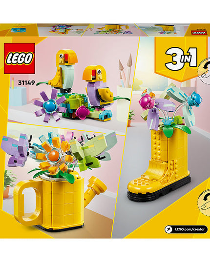 LEGO® Creator 3in1 Flowers in Watering Can Nature Toys 31149
