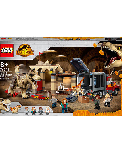 LEGO® Jurassic World T. rex & Atrociraptor Dinosaur Breakout 76948