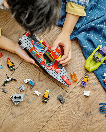 LEGO® City Fire Rescue Boat Building Toy Set 60373