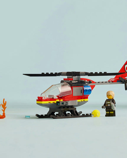 LEGO® City Fire Rescue Helicopter Building Toy 60411