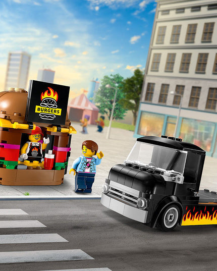LEGO® City Burger Van, Food Truck Toy Playset 60404