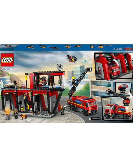 LEGO® City Fire Station with Fire Engine Toy Playset 60414