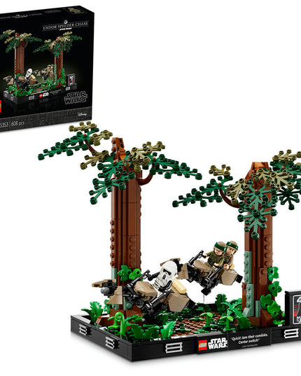 LEGO® Star Wars™ Endor™ Speeder Chase Diorama Building Set 75353