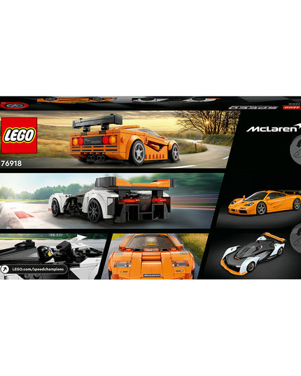 LEGO® Speed Champions McLaren Solus GT & McLaren F1 LM Building Toy Set 76918