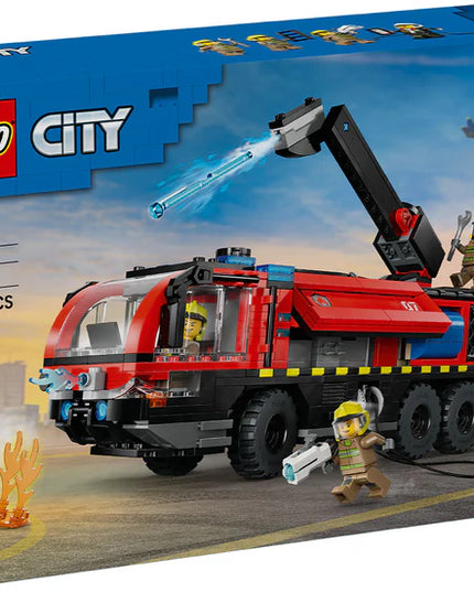 LEGO® City Airport Fire Engine-Toy Truck Building Set 60499
