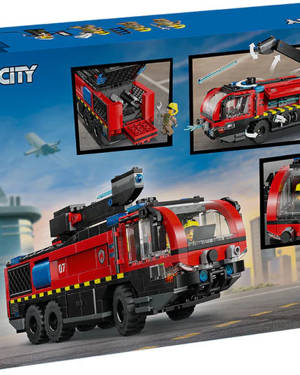 LEGO® City Airport Fire Engine-Toy Truck Building Set 60499