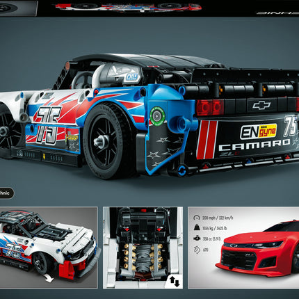 LEGO® Technic NASCAR® Next Gen Chevrolet Camaro ZL1 Building Toy Set 42153
