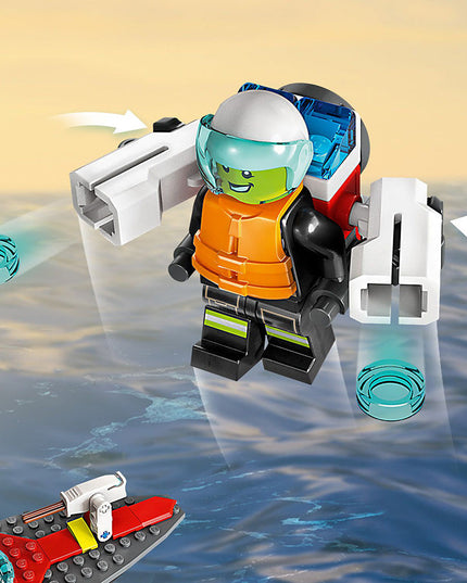 LEGO® City Fire Rescue Boat Building Toy Set 60373