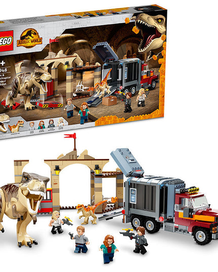 LEGO® Jurassic World T. rex & Atrociraptor Dinosaur Breakout 76948