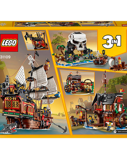LEGO® Creator 3in1 Pirate Ship Toy Model Building Kit 31109