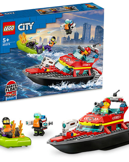 LEGO® City Fire Rescue Boat Building Toy Set 60373