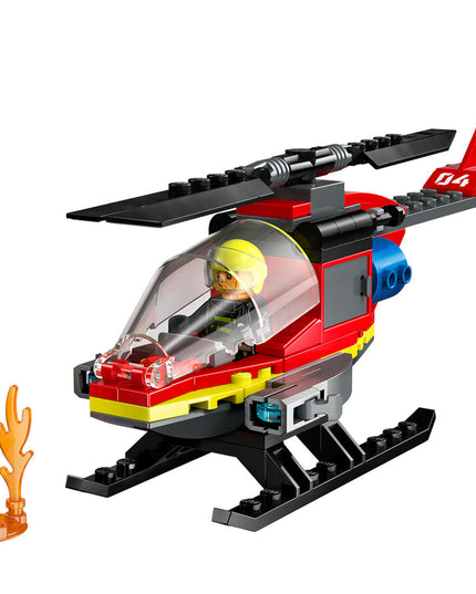 LEGO® City Fire Rescue Helicopter Building Toy 60411