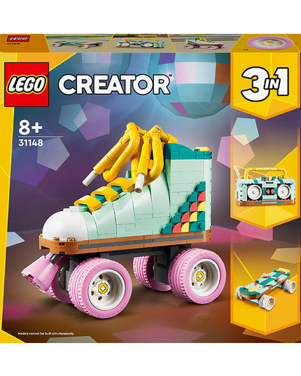 LEGO® Creator 3in1 Retro Roller Skate & Toy Skateboard 31148